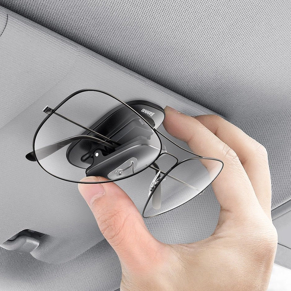 Autohalterung, Brillenclip Baseus Platinum Vehicle, mit doppelseitigem Klebeband befestigt, Schwarz