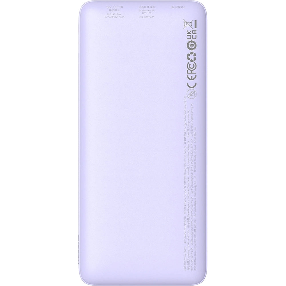 Powerbank Baseus Airpow 10000mAh 20W, Violett