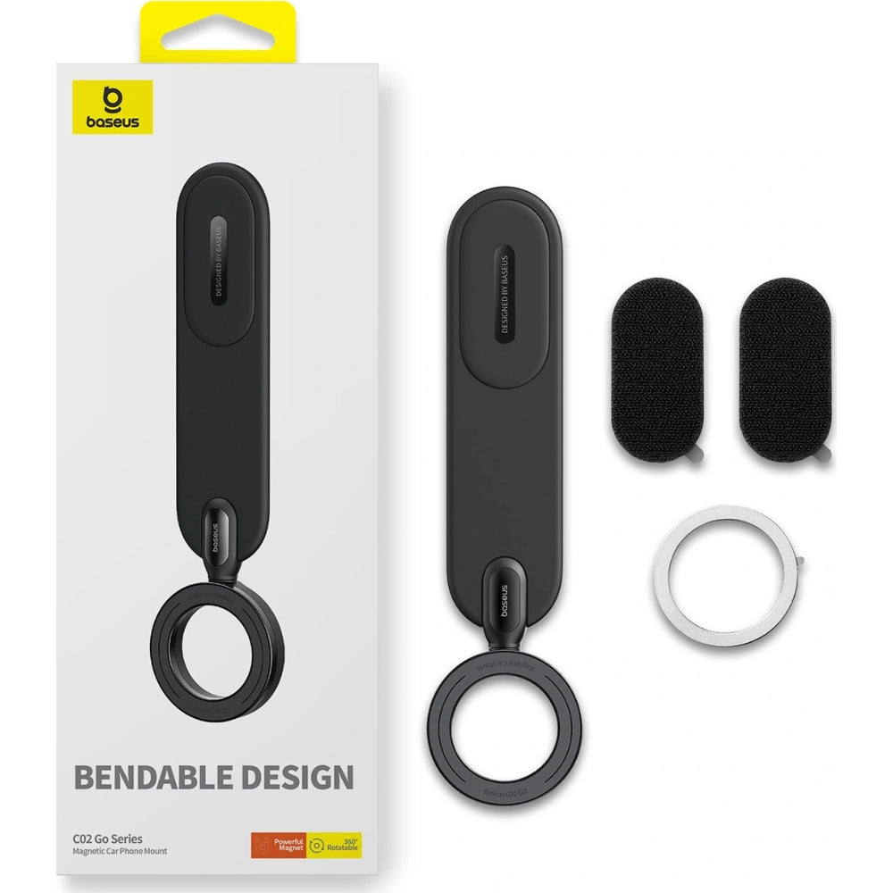 Magnetische Autohalterung für Handy zur Befestigung am Lüftungsgitter Baseus PrimeTrip C02 Go, Schwarz