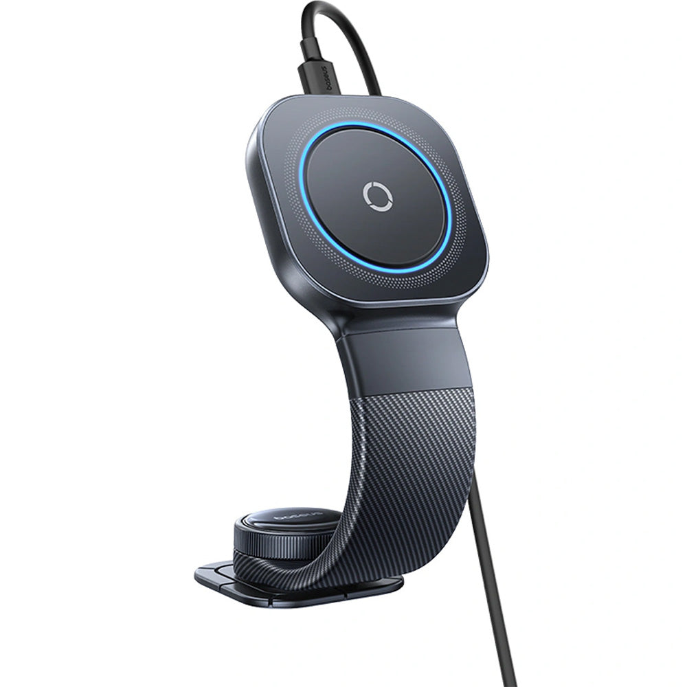 Autohalterung für das Armaturenbrett mit MagSafe / Qi, 15W, Baseus PrimeTrip C03Pro, Schwarz