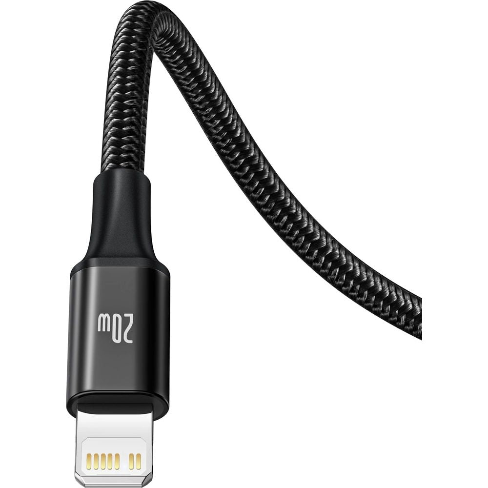 Kabel USB-C zu USB-C / Lightning / MicroUSB, Baseus Rapid 3in1, 20W 1,5m, Schwarz