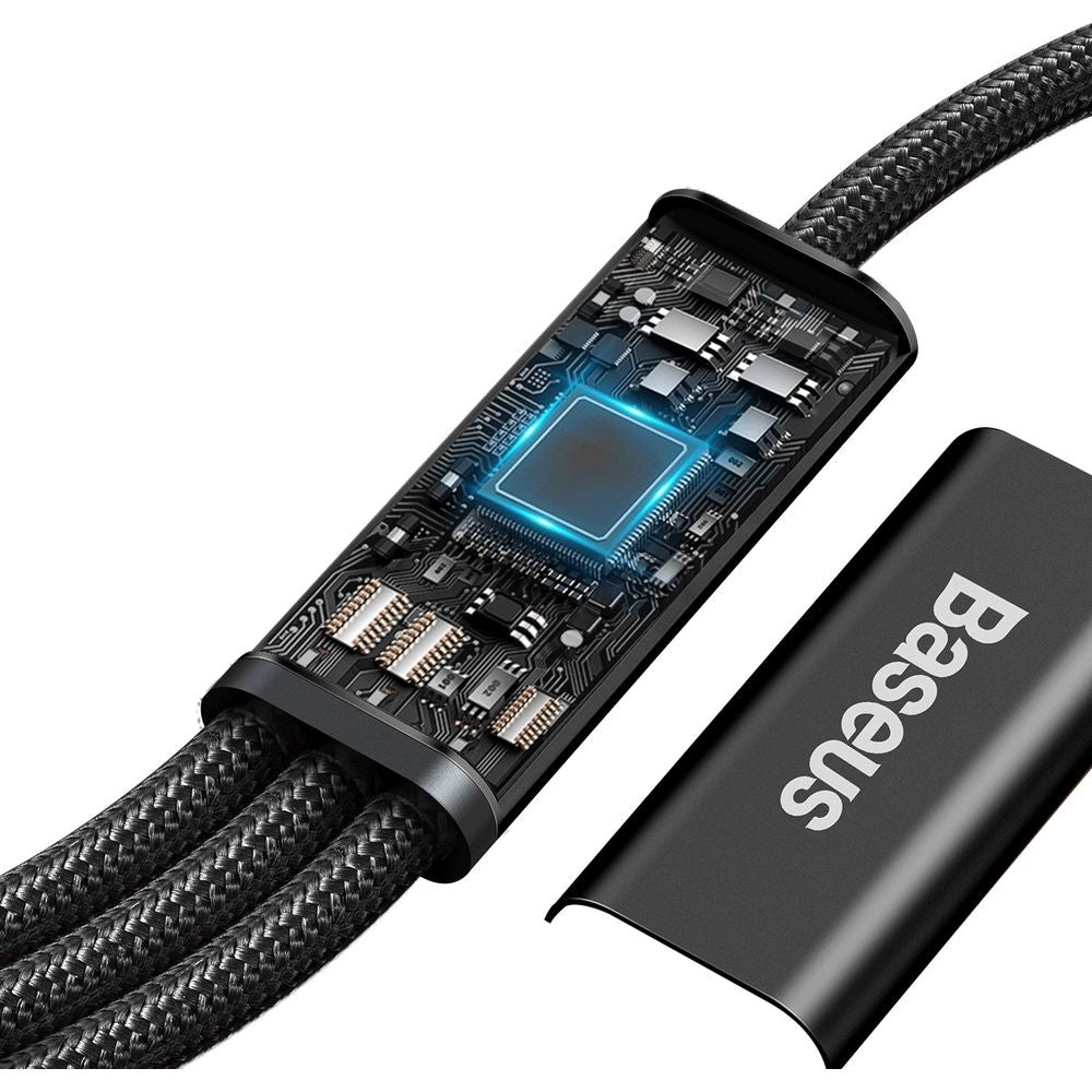 Kabel USB-C zu USB-C / Lightning / MicroUSB, Baseus Rapid 3in1, 20W 1,5m, Schwarz