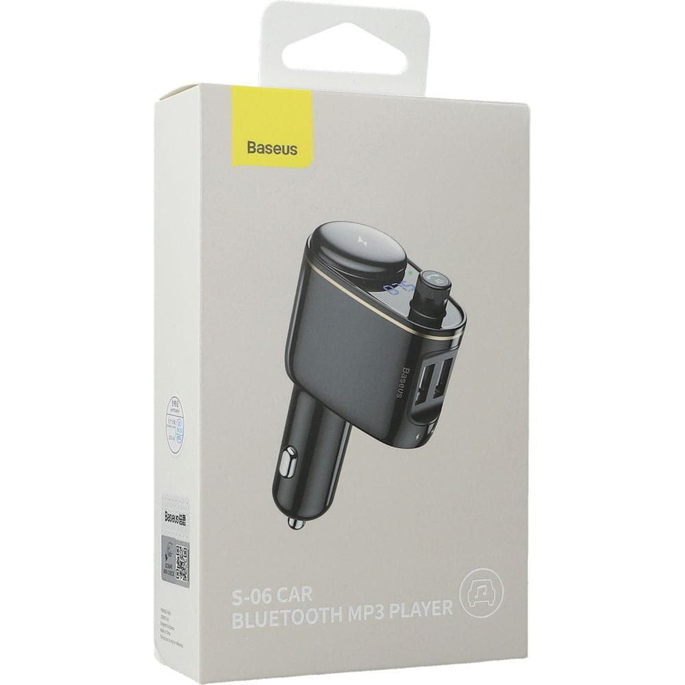 Autoladegerät + FM-Sender S-06 Car Bluetooth MP3 Player, Baseus, Schwarz