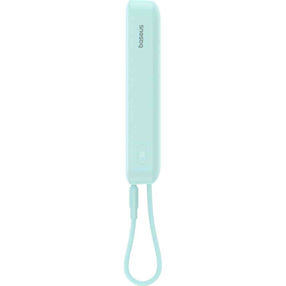 Baseus Magnetic Mini Induktive Qi-Powerbank mit integriertem Lightning-Kabel, für MagSafe, USB-C, 10 000 mAh 20W + Kabel, Blau