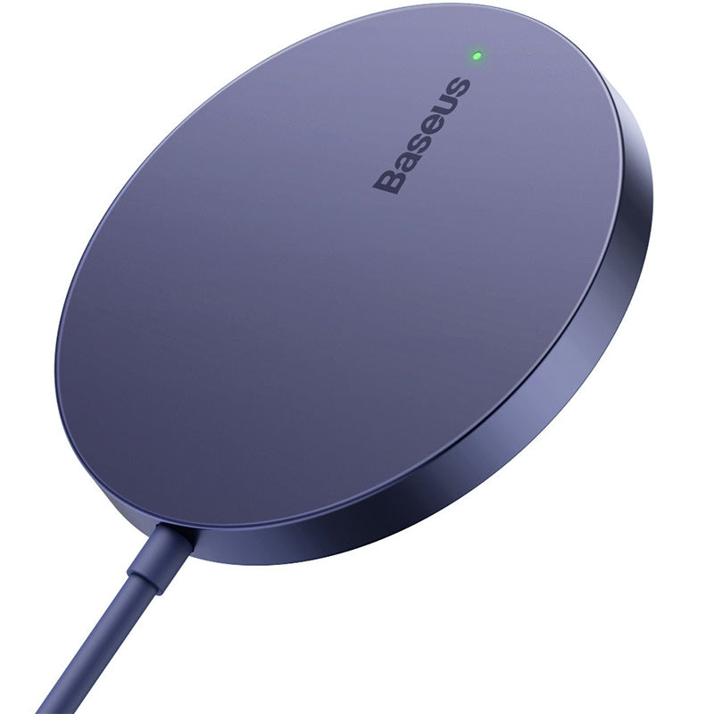Drahtloses Magnet Ladegerät Baseus Mini3 Qi, MagSafe Wireless Charger, 15W, Violett