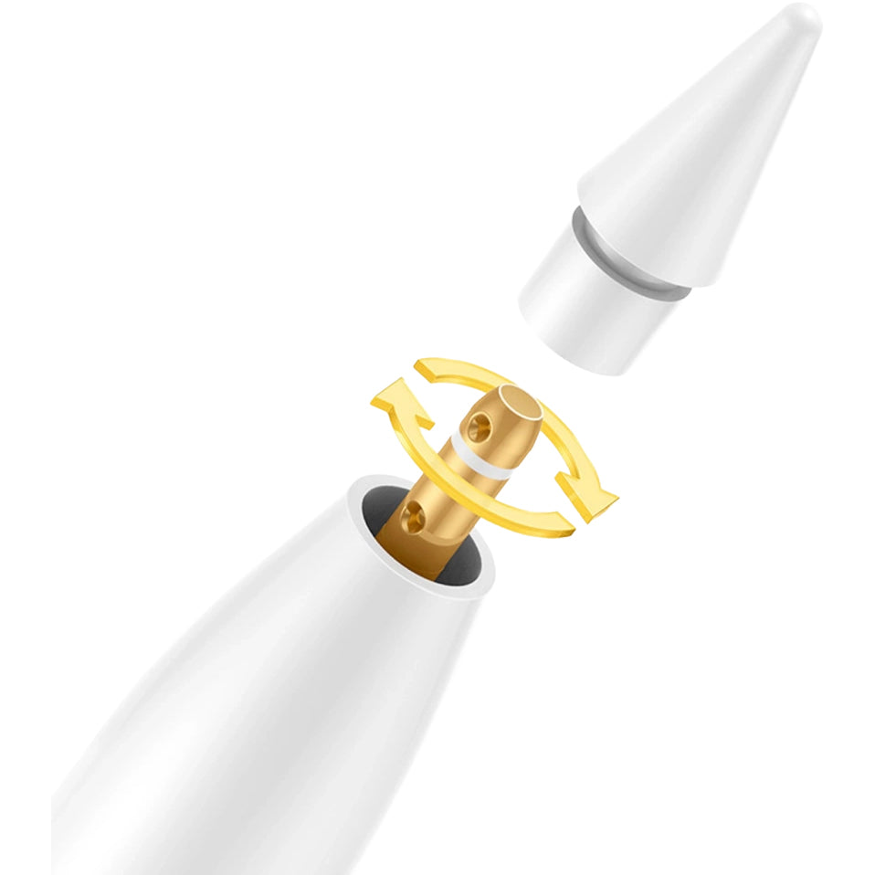Aktiver Stylus mit Neigungserkennung für iPad 2018-2026, Stift Baseus Smooth Writing 3, Weiß