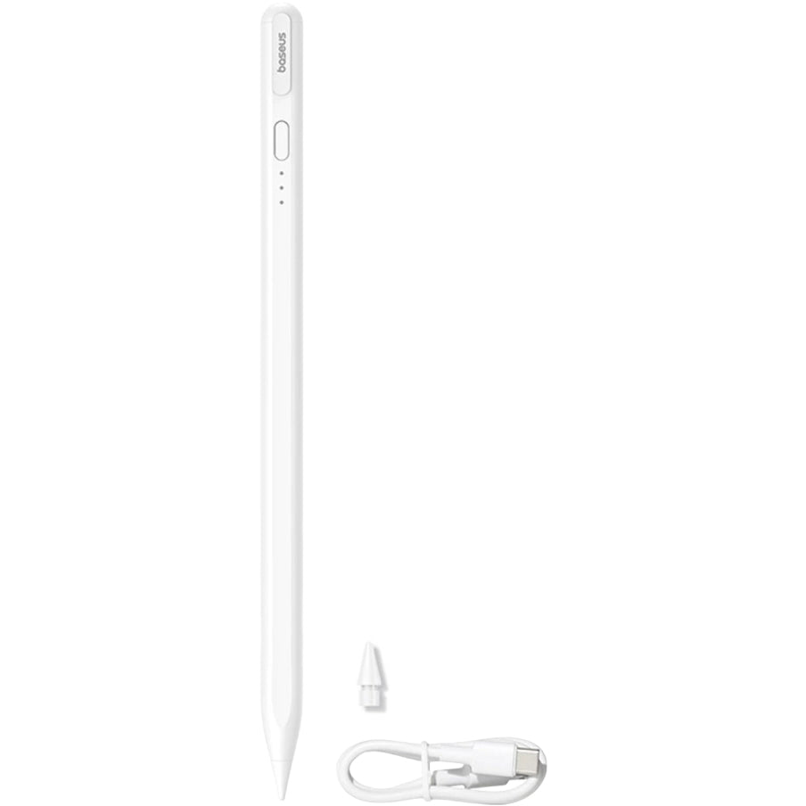 Aktiver Stylus mit Neigungserkennung für iPad 2018-2026, Stift Baseus Smooth Writing 3, Weiß