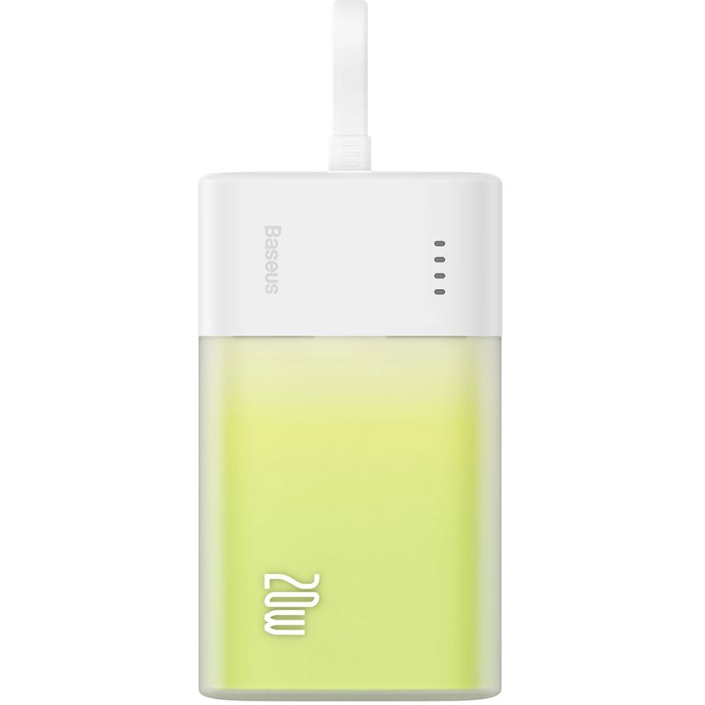 Powerbank Baseus Popsicle iP Edition 5200mAh 20W + Kabel,  Grün-Weiß