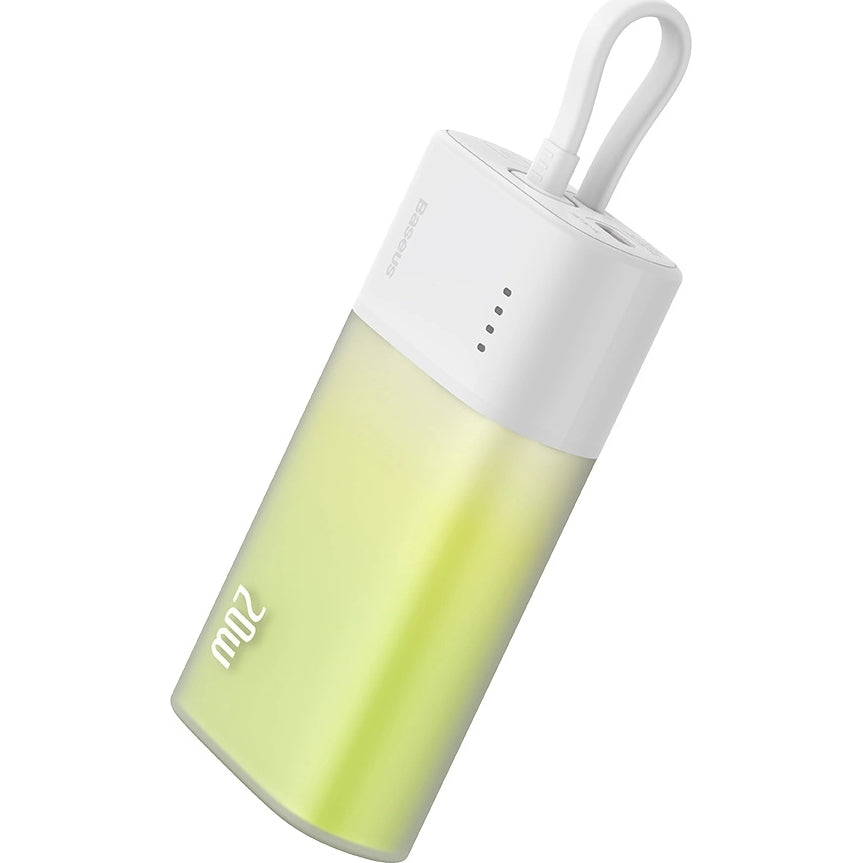 Powerbank Baseus Popsicle iP Edition 5200mAh 20W + Kabel,  Grün-Weiß