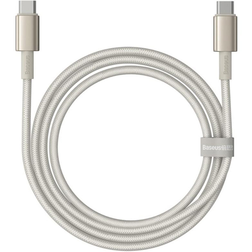 Kabel USB-C zu USB-C, PD 100W, 480Mb/s, 1 m, Baseus Tungsten Gold, Titan