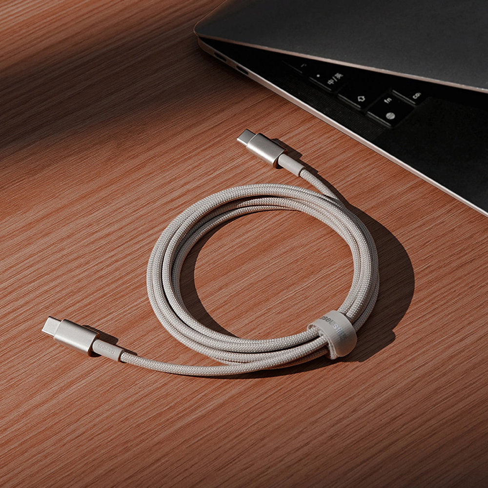 Kabel USB-C zu USB-C, PD 100W, 480Mb/s, 1 m, Baseus Tungsten Gold, Titan