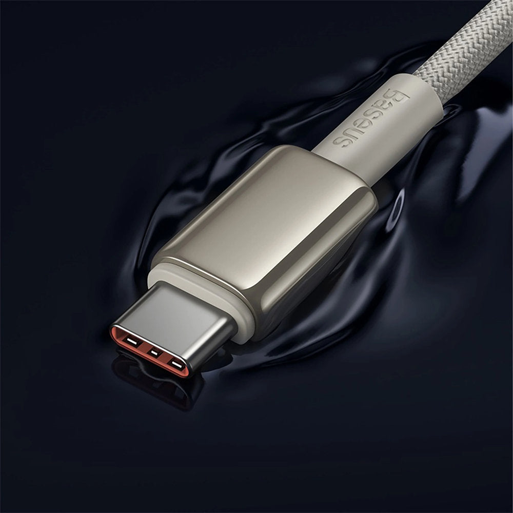 Kabel USB-C zu USB-C, PD 100W, 480Mb/s, 1 m, Baseus Tungsten Gold, Titan