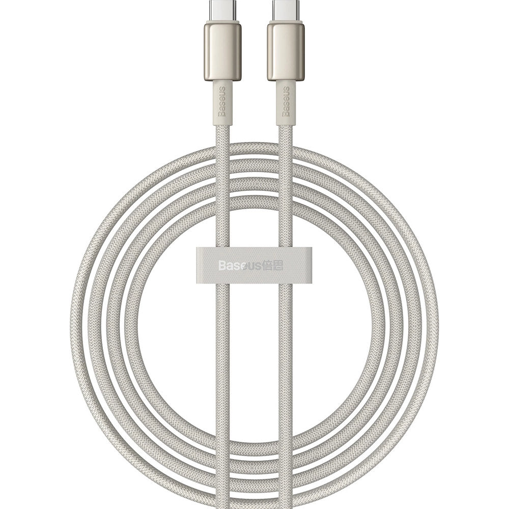 Kabel USB-C zu USB-C, PD 100W, 480Mb/s, 2 m, Baseus Tungsten Gold, Titan