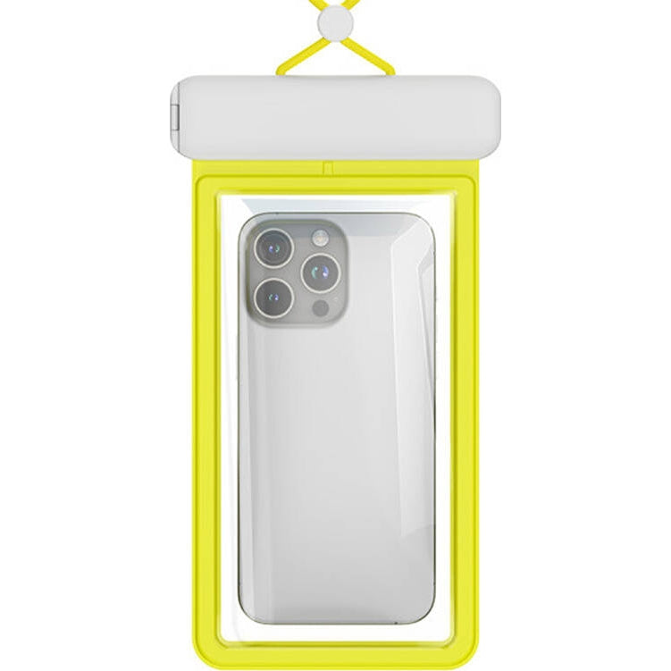 Wasserdichte Schutzhülle für Smartphone max. 7'2", Baseus Waterproof Deep Dive Case, Schwarz und Gelb