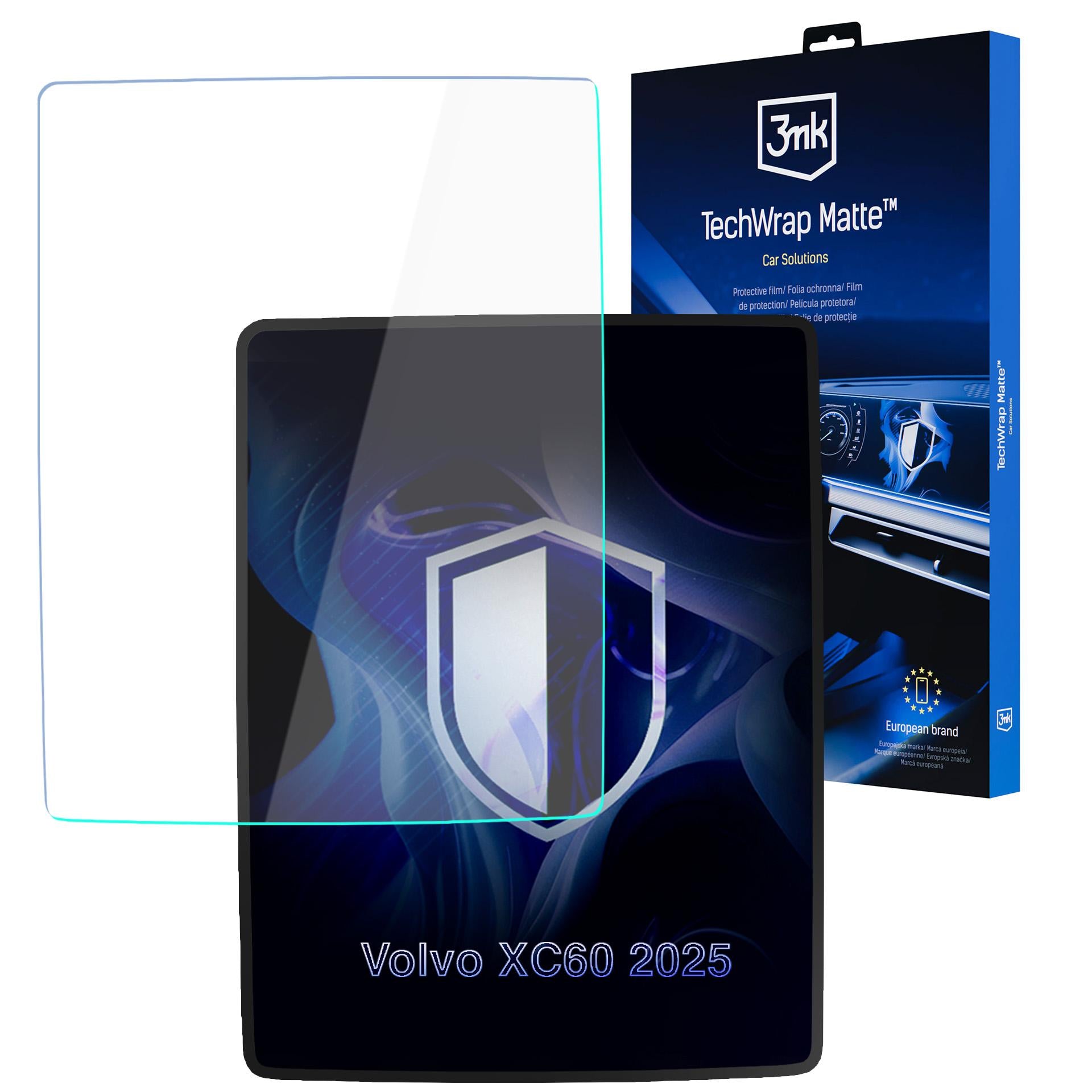 Matte Schutzfolie für den Navigationsbildschirm für Volvo XC60 II FL (2025 - ), 3mk TechWrap Matte