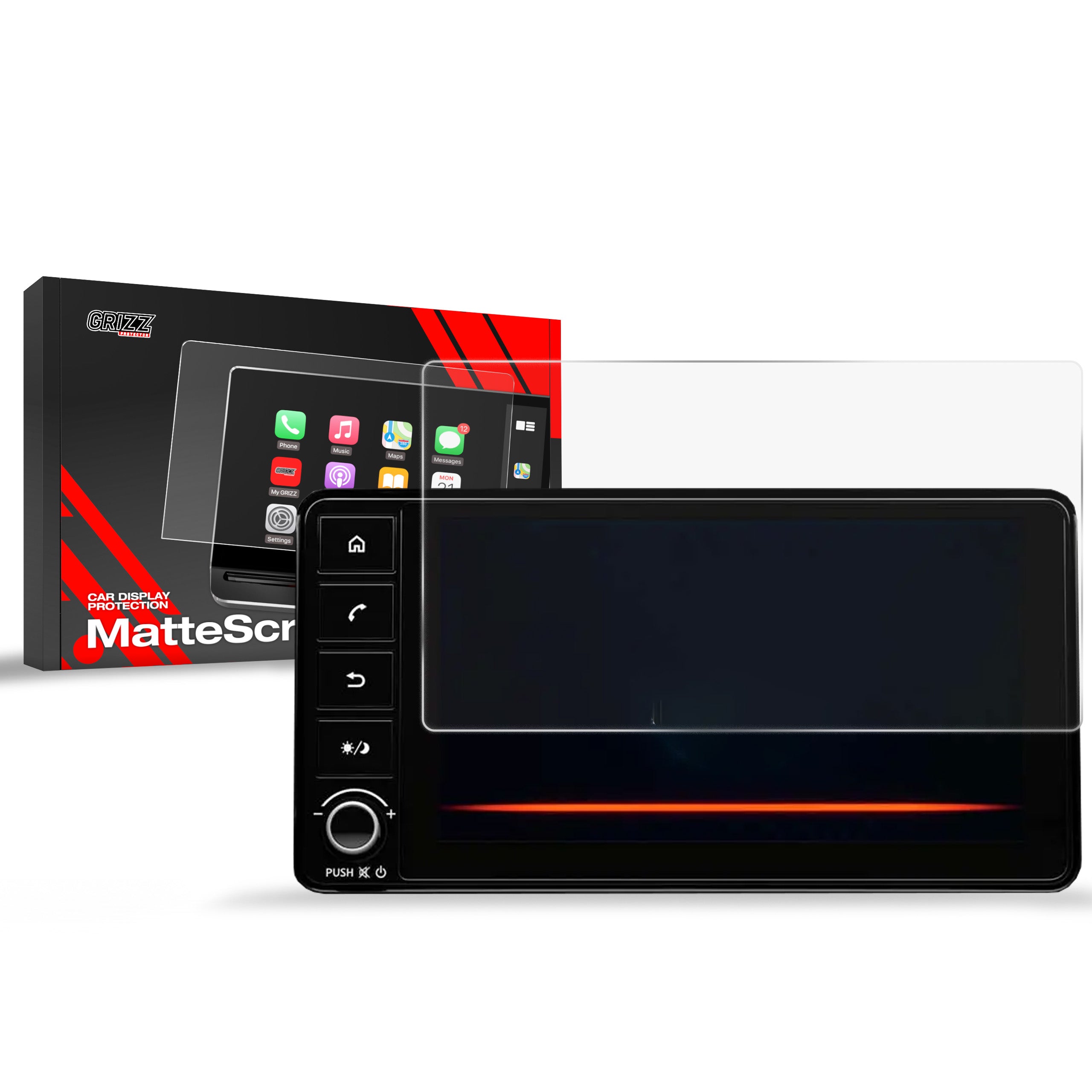 Matte Autodisplayfolie für Mitsubishi Space Star 7" (2024-2026), Grizz Protector