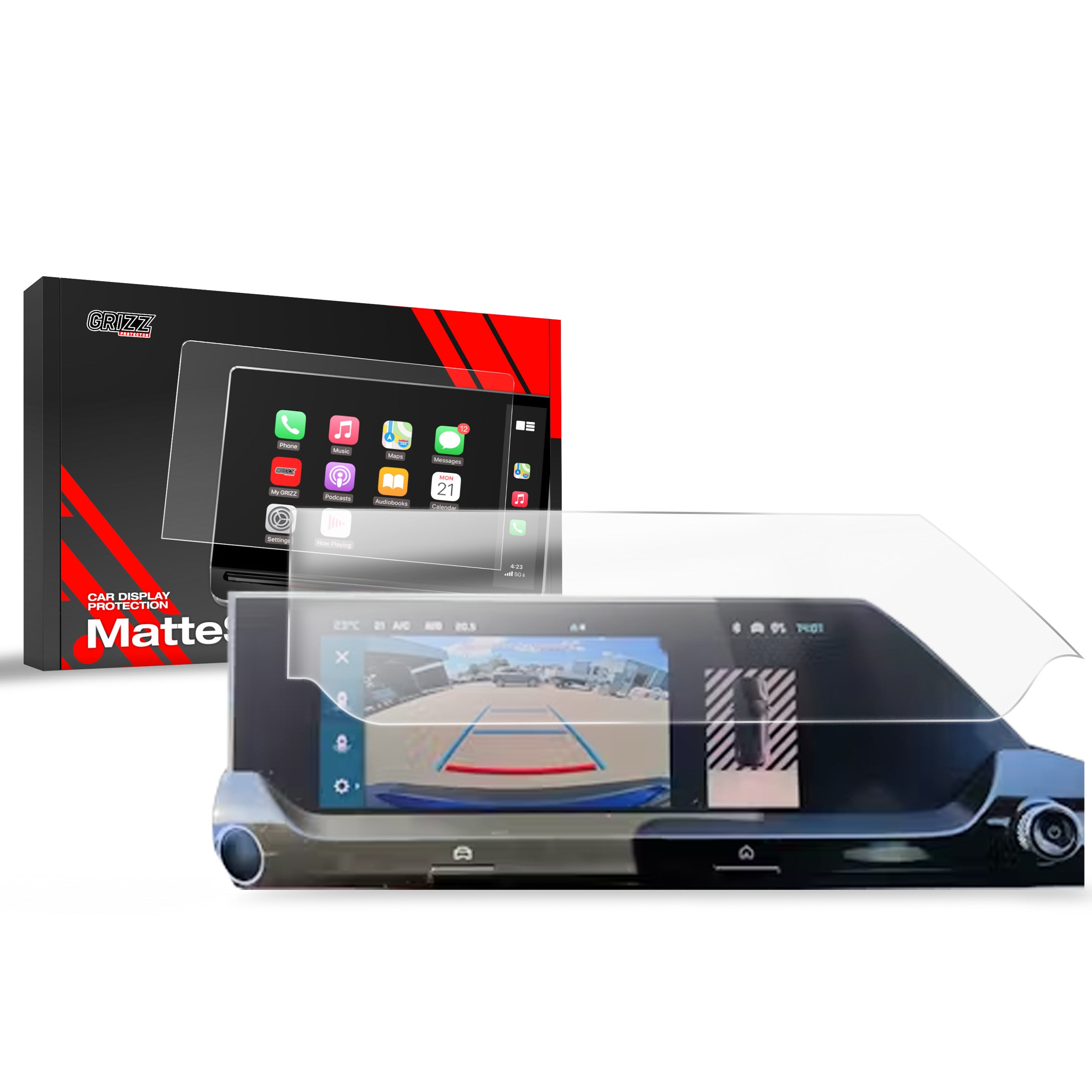 Matte Autodisplayfolie für Citroen C5X 10" Feel Pack (2021-2026), Grizz Protector
