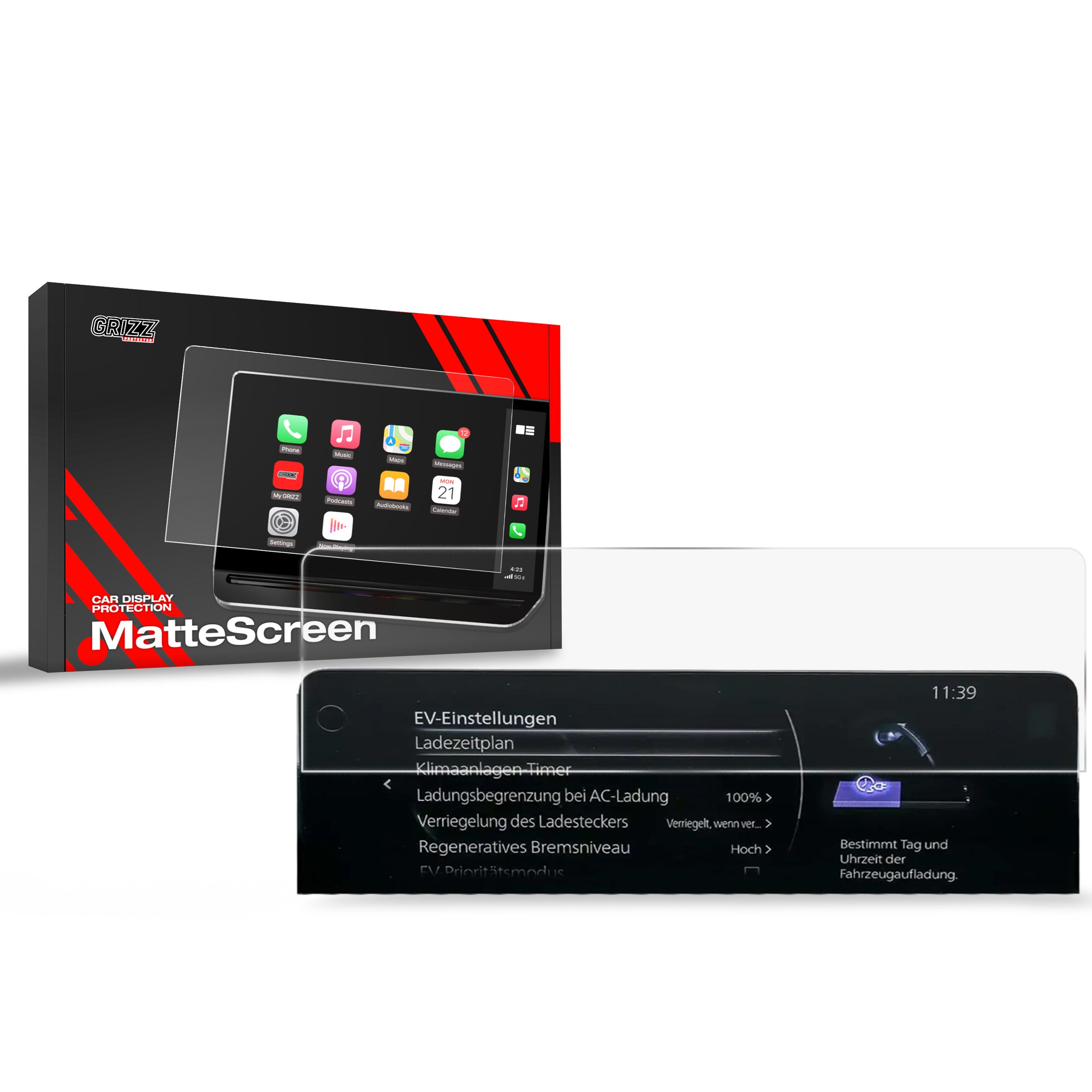 Matte Autodisplayfolie für Mazda CX-60 (2022-2026), Grizz Protector