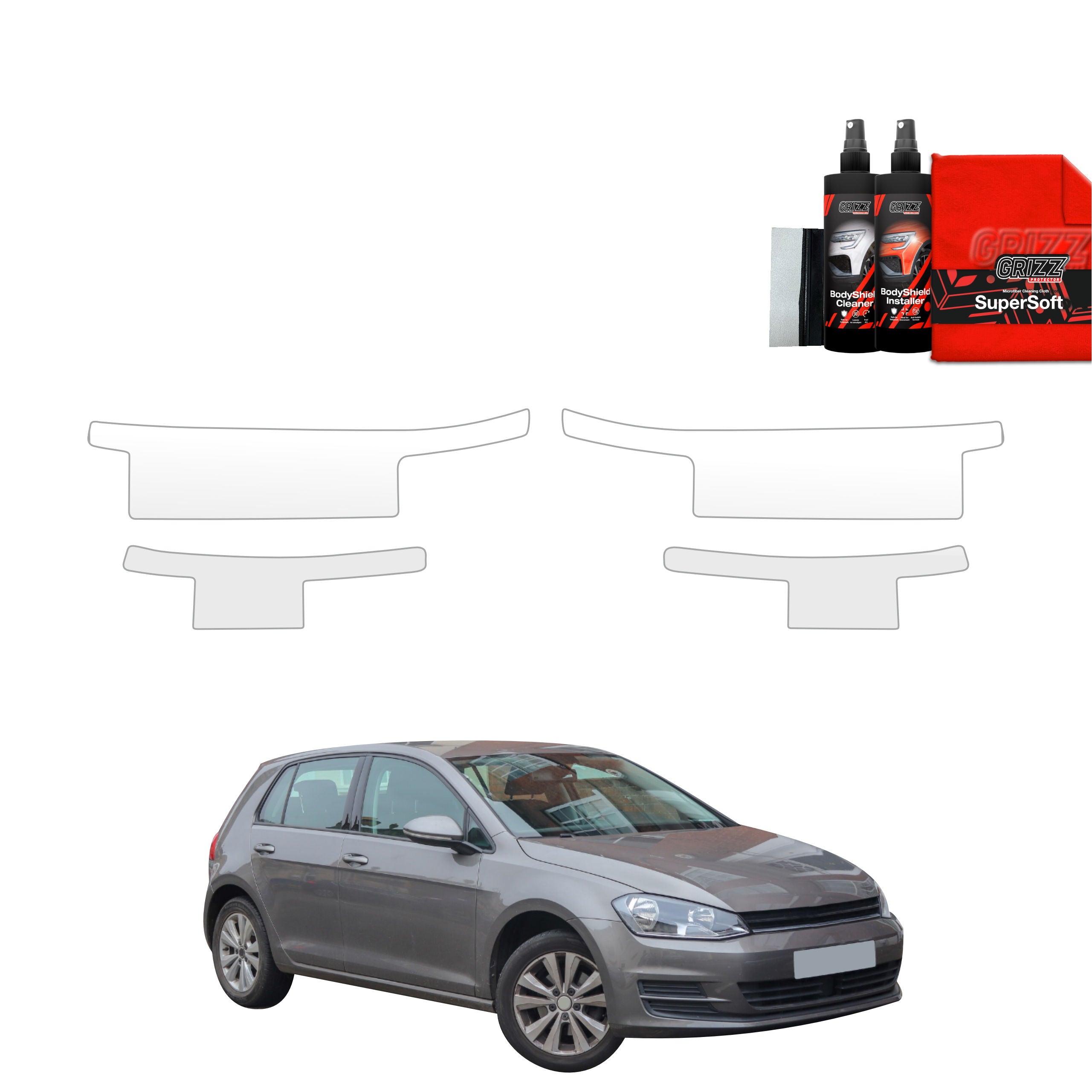 4in1 Schutzfolie Grizz Protector für Schweller - Volkswagen Golf 7 Hatchback 5D (2012-2020)