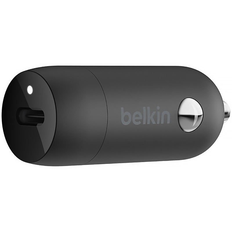 Autoladegerät Belkin Boost Car PD3.0 PPS 3A USB-C 30W + Kabel USB-C, Schwarz