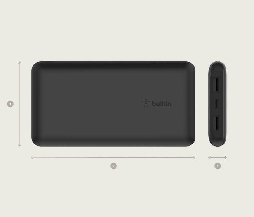 Akku Belkin Boost Power Bank 10K 15W 10000 mAh, Schwarz