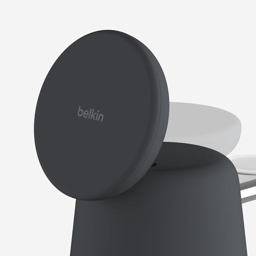 Drahtloses Ladegerät Belkin Boost Pro 2-in-1 Qi 15W WIZ020 für iPhone mit MagSafe / Apple Watch, Grau