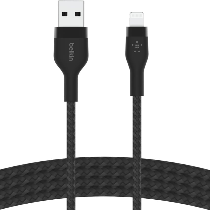 Kabel Belkin Boost Charge Pro Flex Braided USB-A für Lightning 1m, Schwarz
