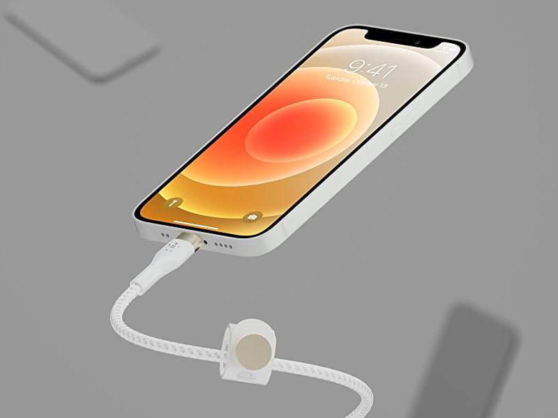 Kabel Belkin Boost Charge Pro Flex Braided USB-A für Lightning 1m, Weiß