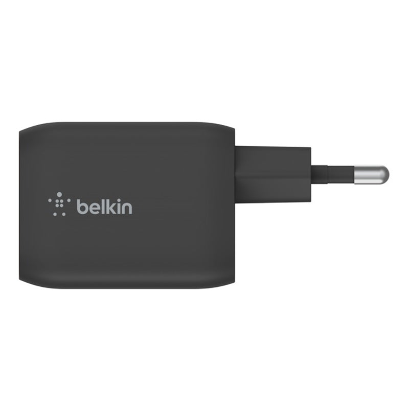 Wandladegerät Belkin Boost Pro Wall Dual USB-C PD 3.0 PPS GaN 65W, Schwarz