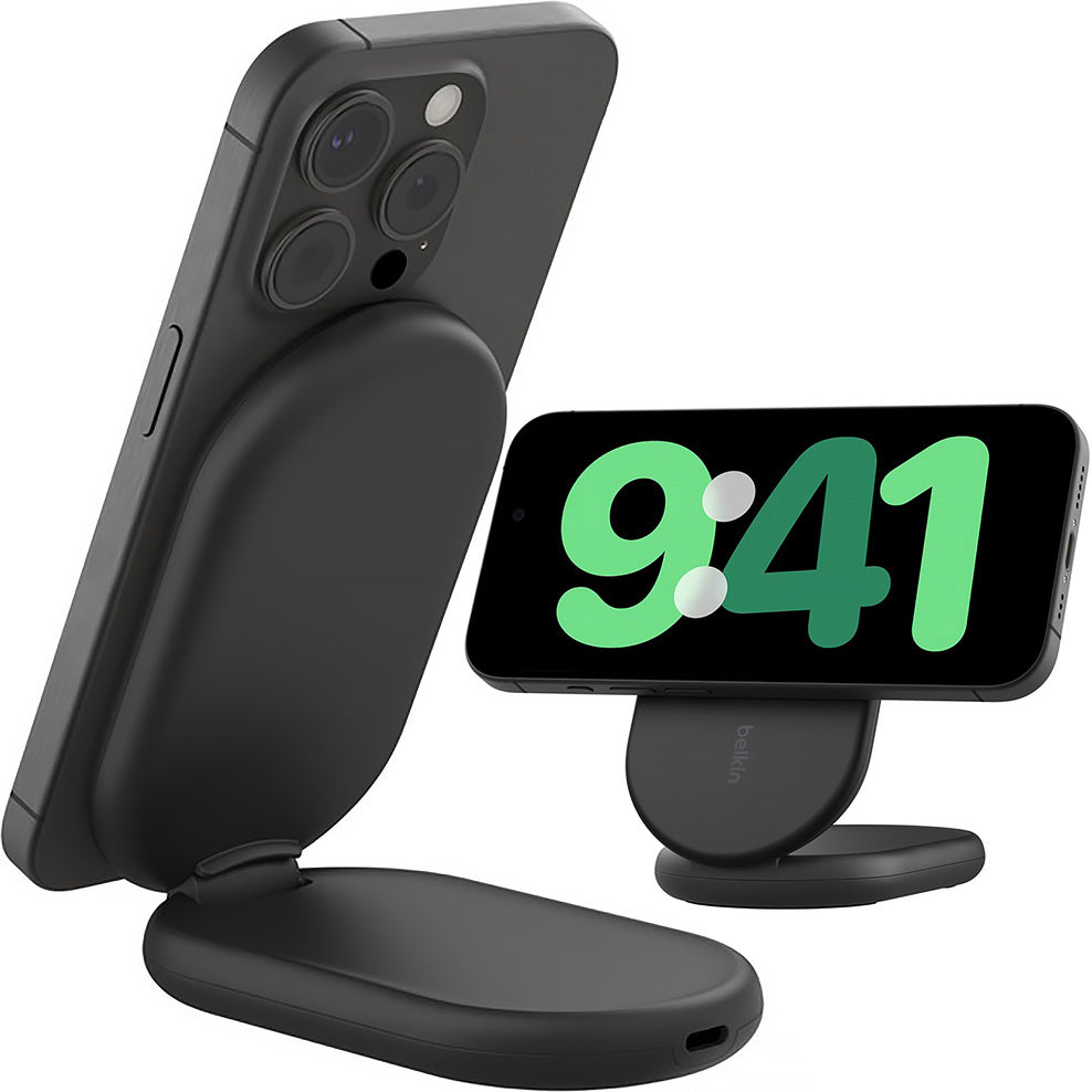 Drahtloses Ladegerät Belkin Boost Foldable Qi2 15W WIB007 für iPhone mit MagSafe, Schwarz