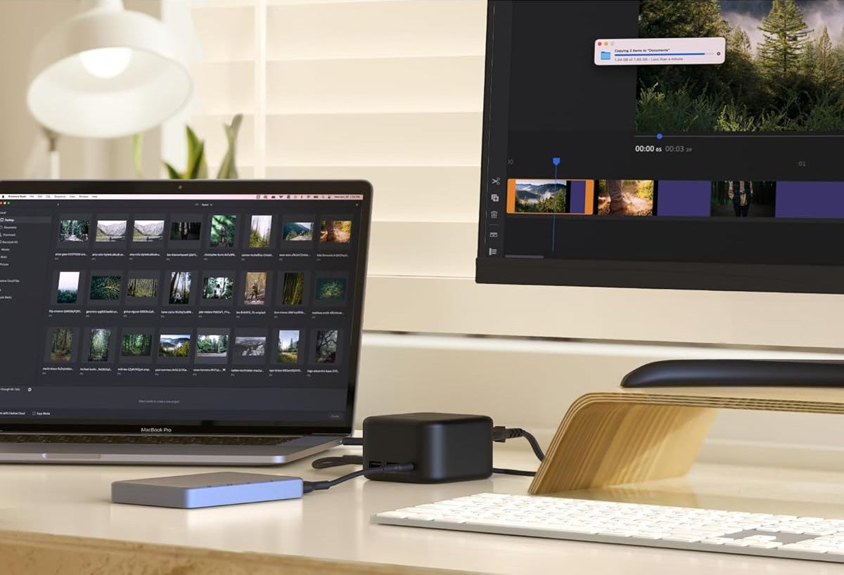 Station Hub Belkin Connect USB-C 6-in-1 Core GaN Dock 130W, Schwarz