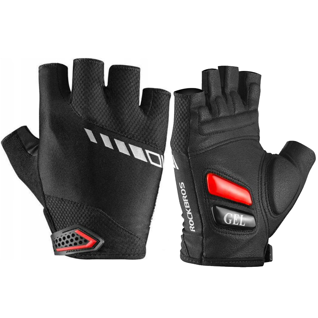 Fahrradhandschuhe Rockbros S143-BK, Größe XXL, Schwarz