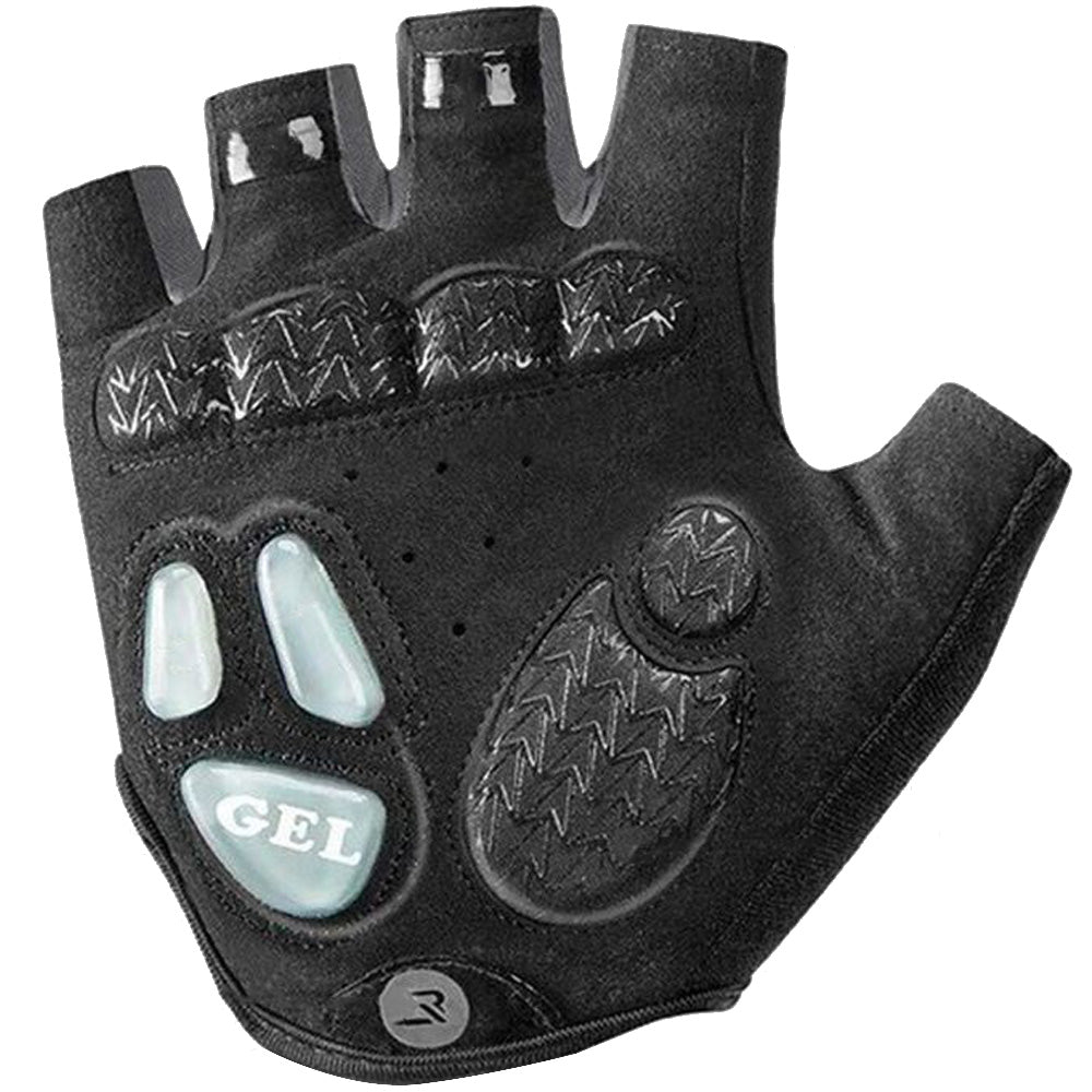 Fahrradhandschuhe mit Gel-Polstern, Rockbros S169BGR, Größe S, Schwarz-Grau