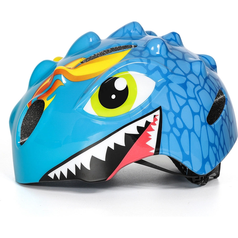 Fahrradhelm für Kinder, Wozinsky HT-006, mit Drachenmotiv, 50-54 cm, Blau