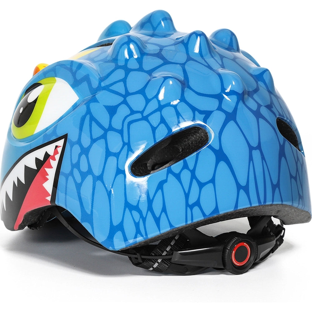 Fahrradhelm für Kinder, Wozinsky HT-006, mit Drachenmotiv, 50-54 cm, Blau