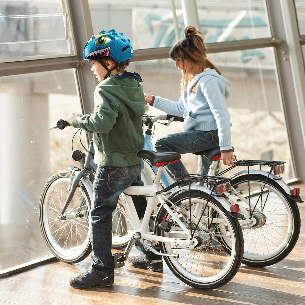 Fahrradhelm für Kinder, Wozinsky HT-006, mit Drachenmotiv, 50-54 cm, Blau