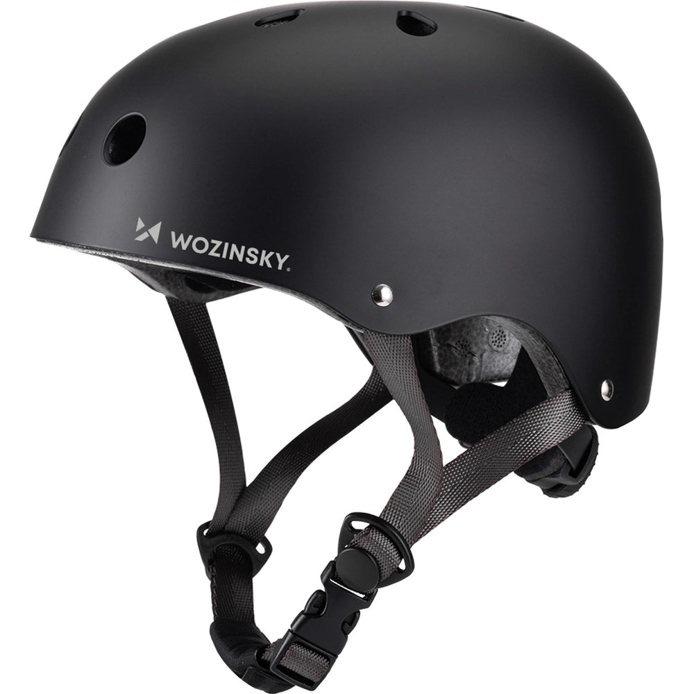 Fahrradhelm für BMX und Roller, Wozinsky HT-38, 48-52 cm, Schwarz