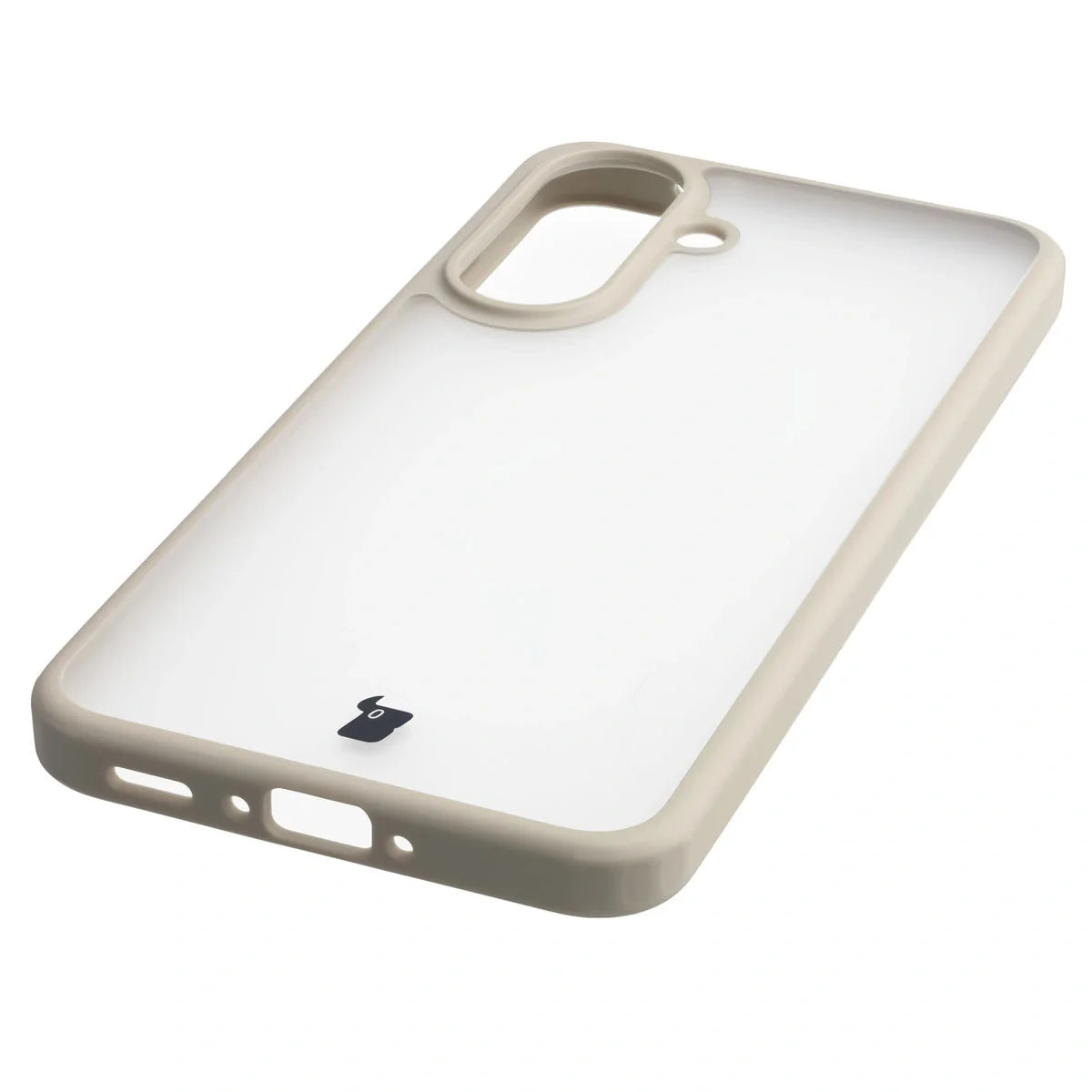 Handyhülle für Galaxy A37 5G / A36 5G, Bizon Case Angelo, Semitransparent mit beigem Rahmen