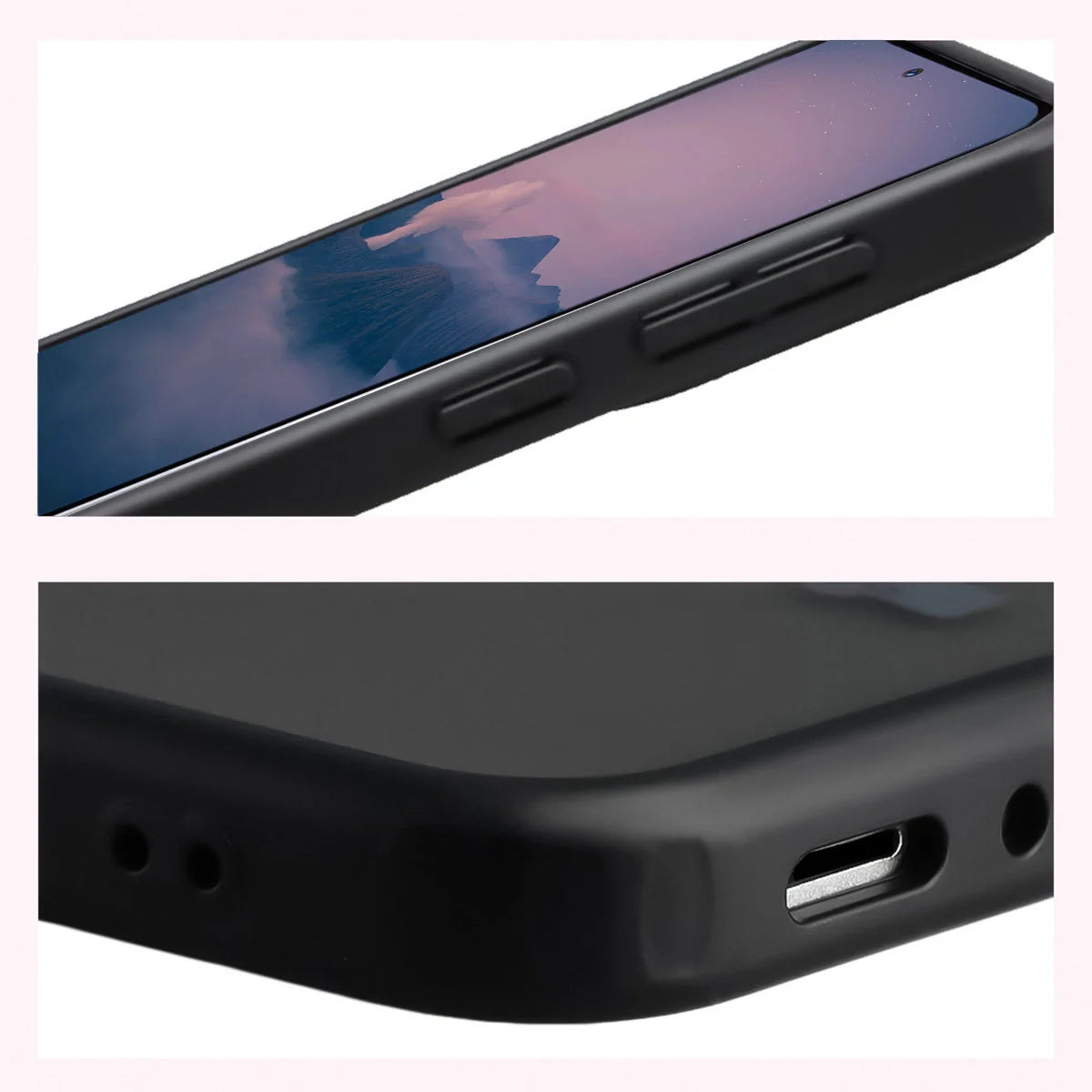Handyhülle für Galaxy A37 5G / A36 5G, Bizon Case Angelo, Getönte mit schwarzem Rahmen