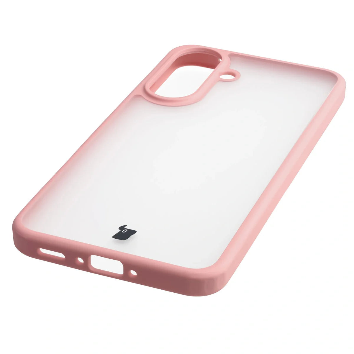 Handyhülle für Galaxy A37 5G / A36 5G, Bizon Case Angelo, Semitransparent mit hellrosa Rahmen