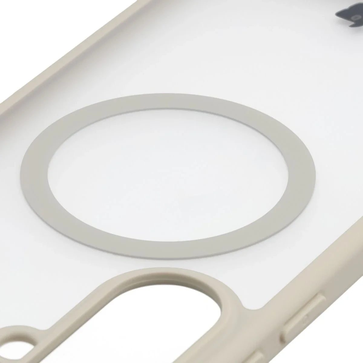 Schutzhülle mit Magnetring + gehärtetem Glas für Galaxy A37 5G / A36 5G, Bizon MatteO Pack, Getönt-Beige