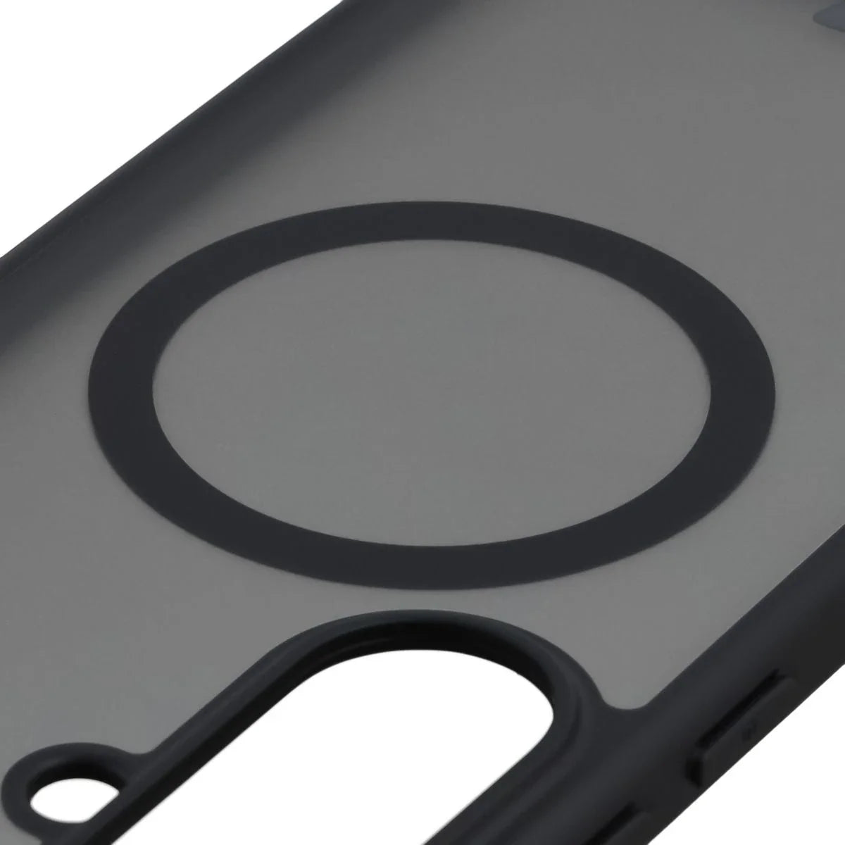 Schutzhülle mit Magnetring + gehärtetem Glas für Galaxy A37 5G / A36 5G, Bizon MatteO Pack, Getönt-Schwarz