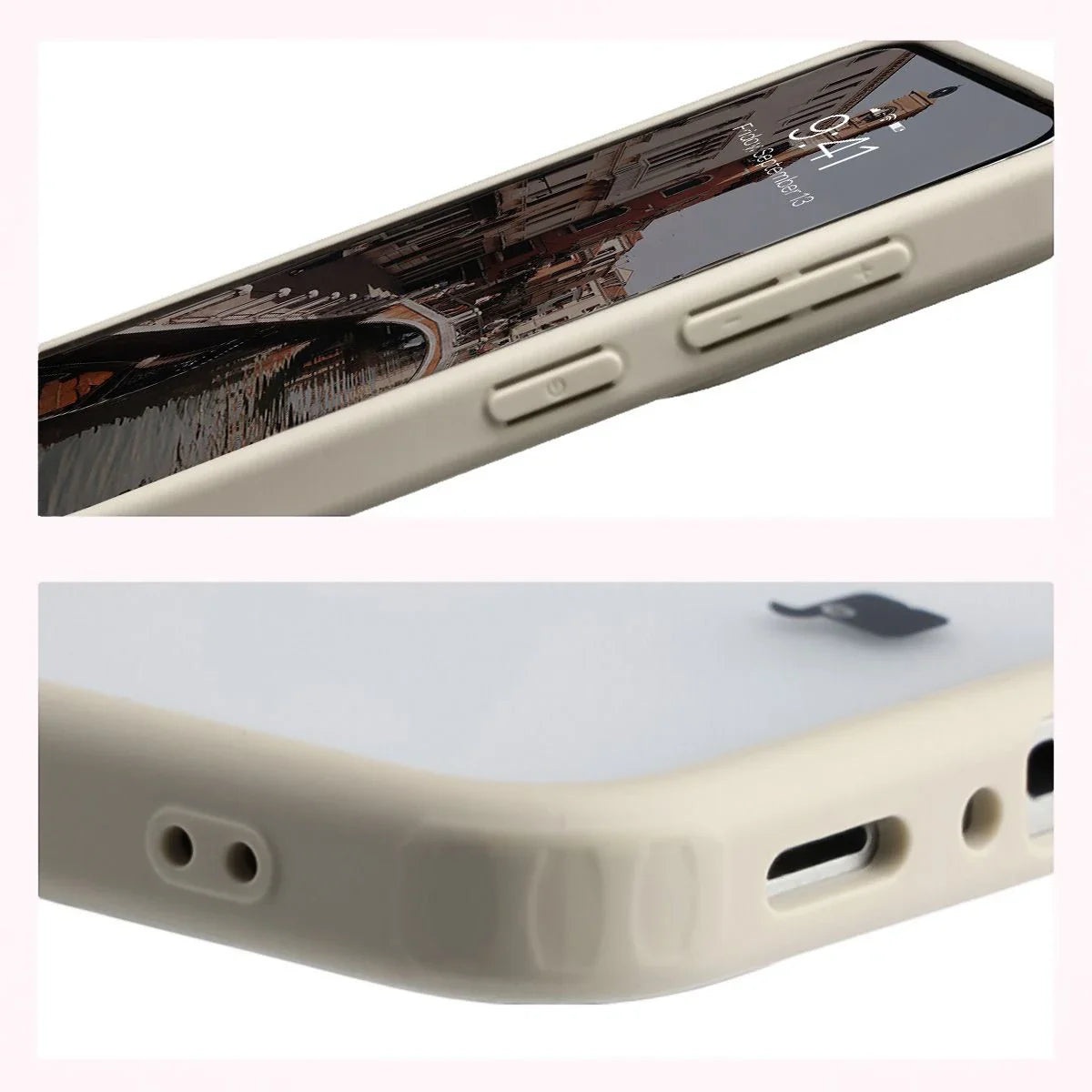 Handyhülle mit Magnetring für Galaxy A37 5G / A36 5G, Bizon Case MatteO, Getönt-Beige
