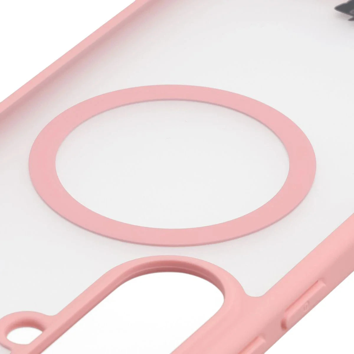Handyhülle mit Magnetring für Galaxy A37 5G / A36 5G, Bizon Case MatteO, Getönt-Hellrosa