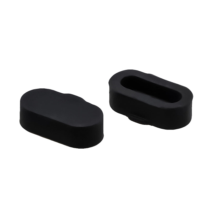 Ladeport-Abdeckung Bizon Accessories Dust Plug für Garmin-Uhren, Schwarz, 3 Stück