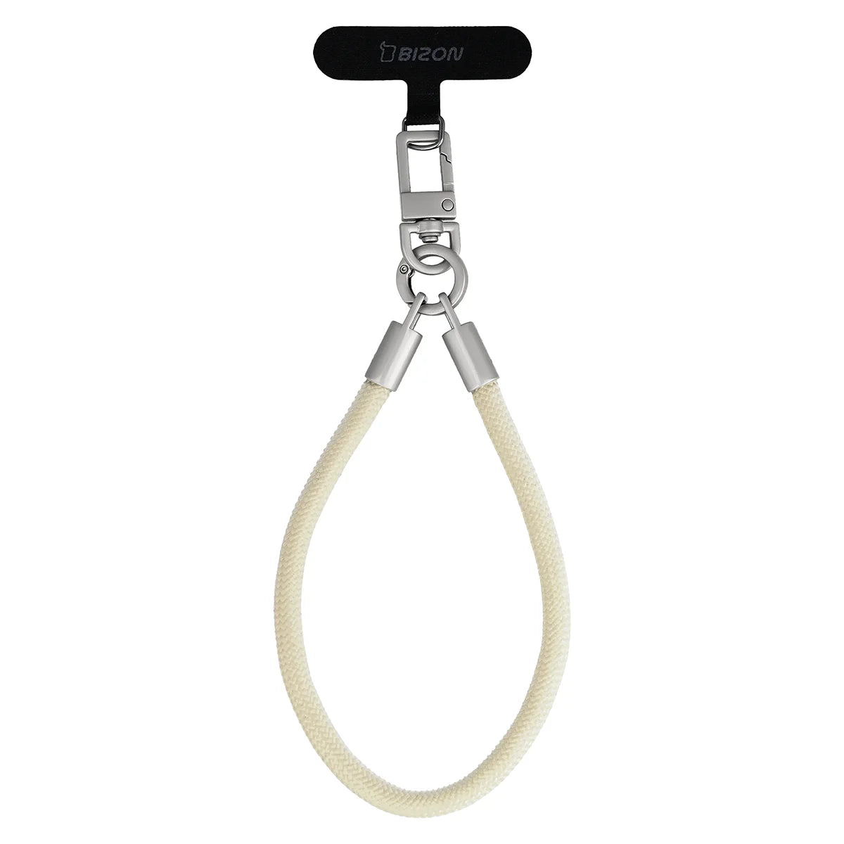 Universelle Handy-Lanyard für Handgelenk, Hals und Schulter, Bizon Accessories ReLoop, Beige (2/6)