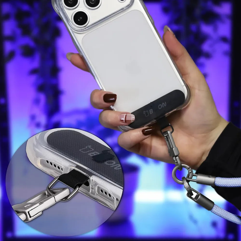 Universelle Handy-Lanyard für Handgelenk, Hals und Schulter, Bizon Accessories ReLoop, Hellblau (7/7)