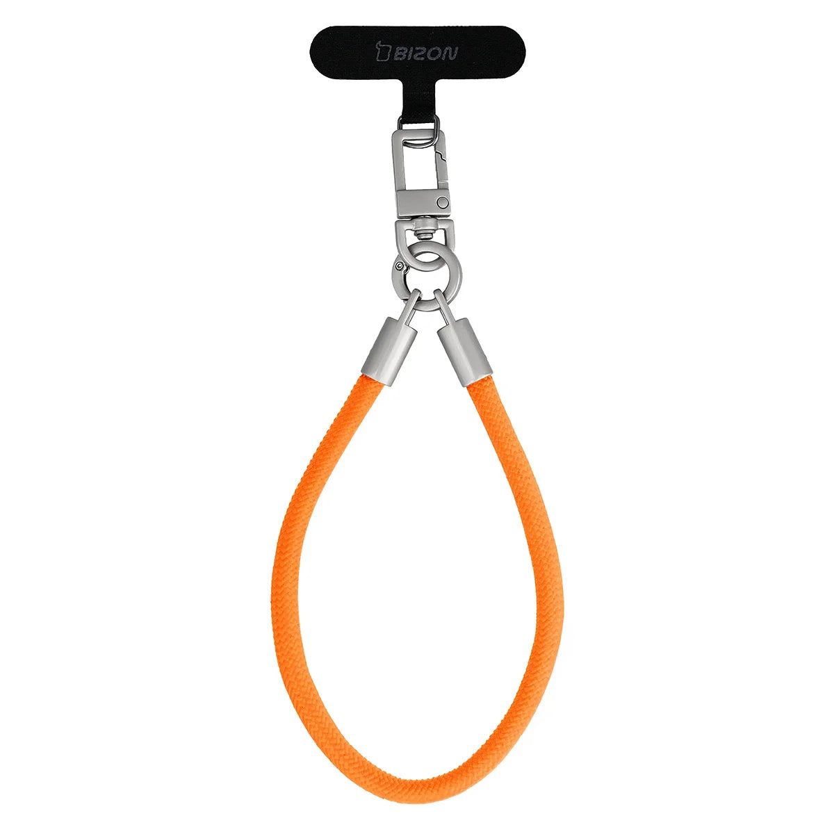 Universelle Handy-Lanyard für Handgelenk, Hals und Schulter, Bizon Accessories ReLoop, Neonorange (2/6)