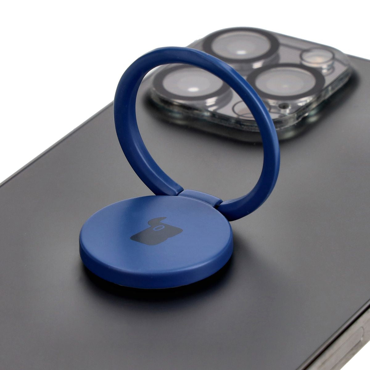 Fingergriff für Telefon, Bizon Accessories Ring Turtle, Dunkelblau