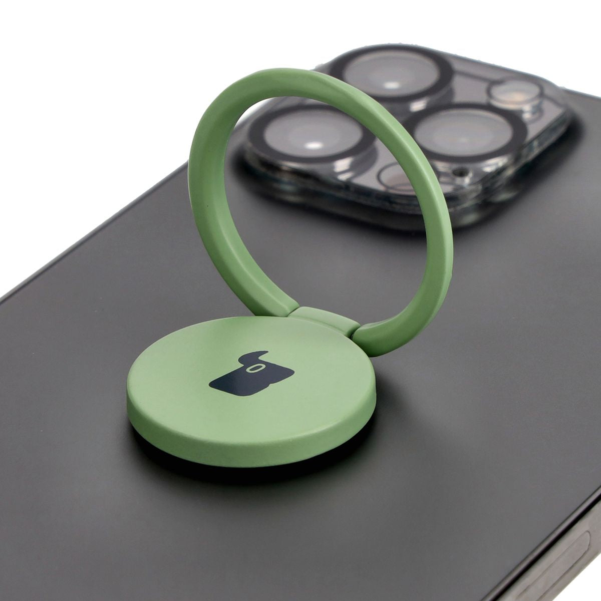 Fingergriff für Telefon, Bizon Accessories Ring Turtle, Grün